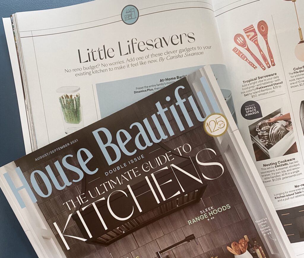 House beautiful magazine kitchens ENSEMBL