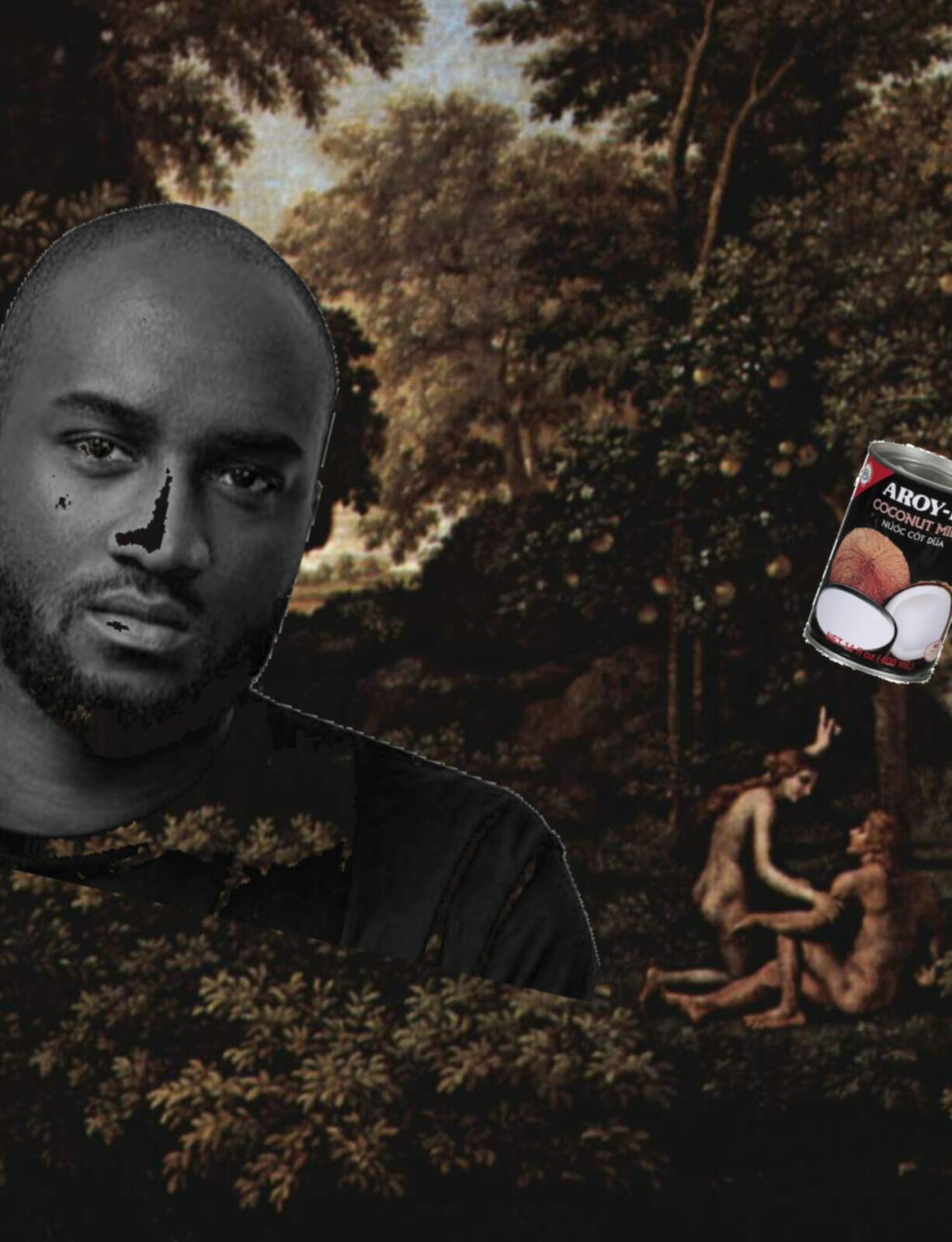 Spring and Off White Nicolas Poussin The Earthly Paradise with coconut milk and Virgil Abloh