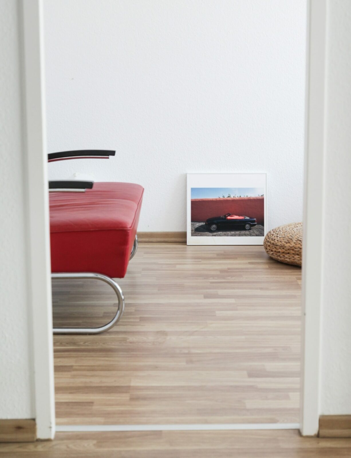 Red chair red car apartment what does happiness look like