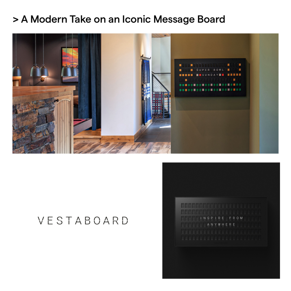 Vestaboard father's day advanced essentials gift guide