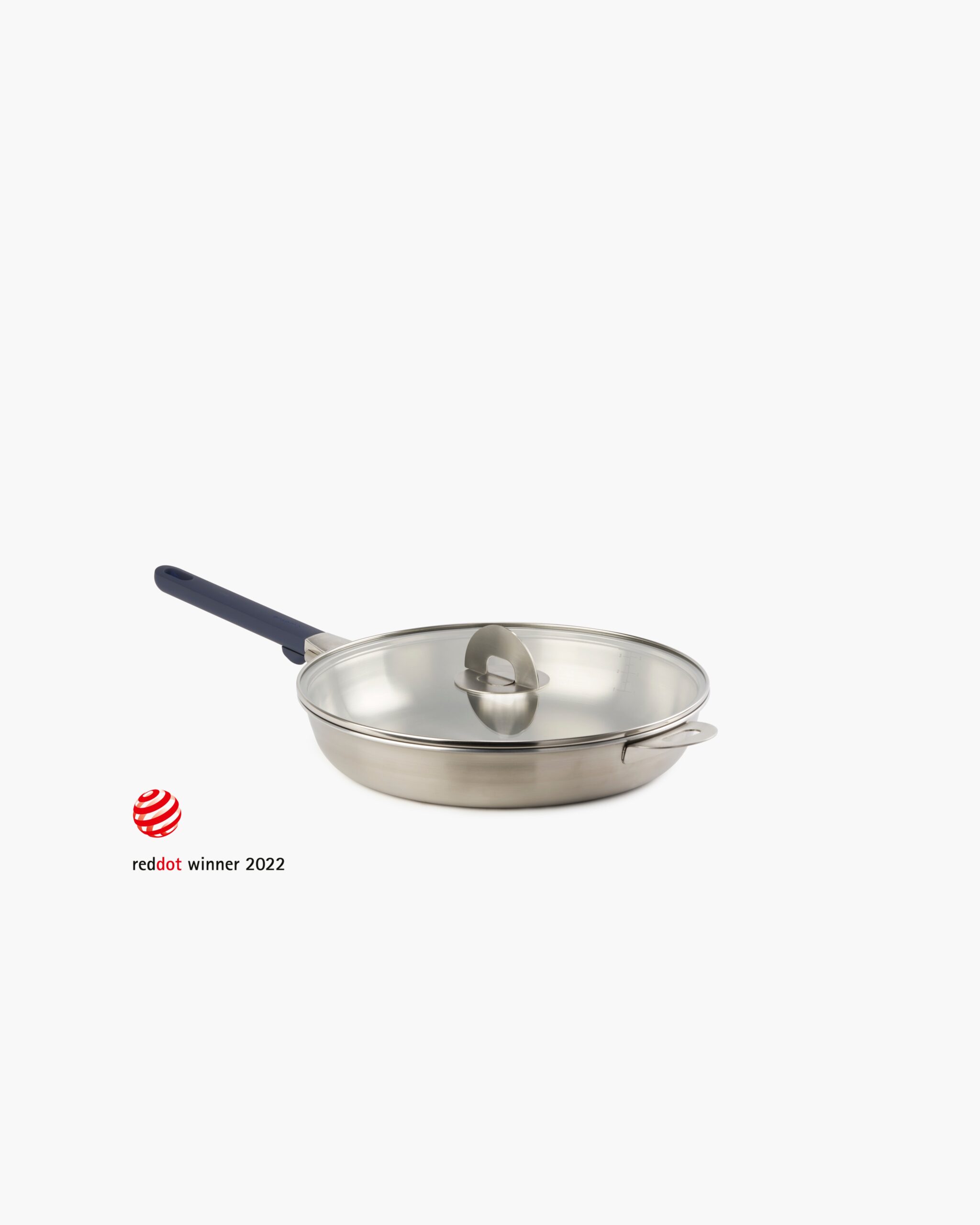ENSEMBL Stackware Frying Pan Cookware Stainless Steel Red Dot Design Award Winning.