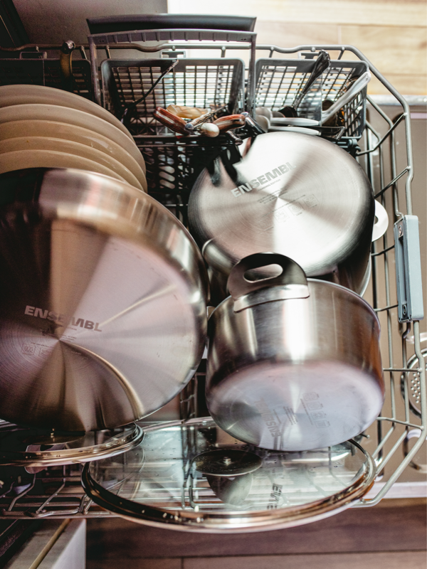 How To Clean Stainless Steel Pots & Pans In The Dishwasher