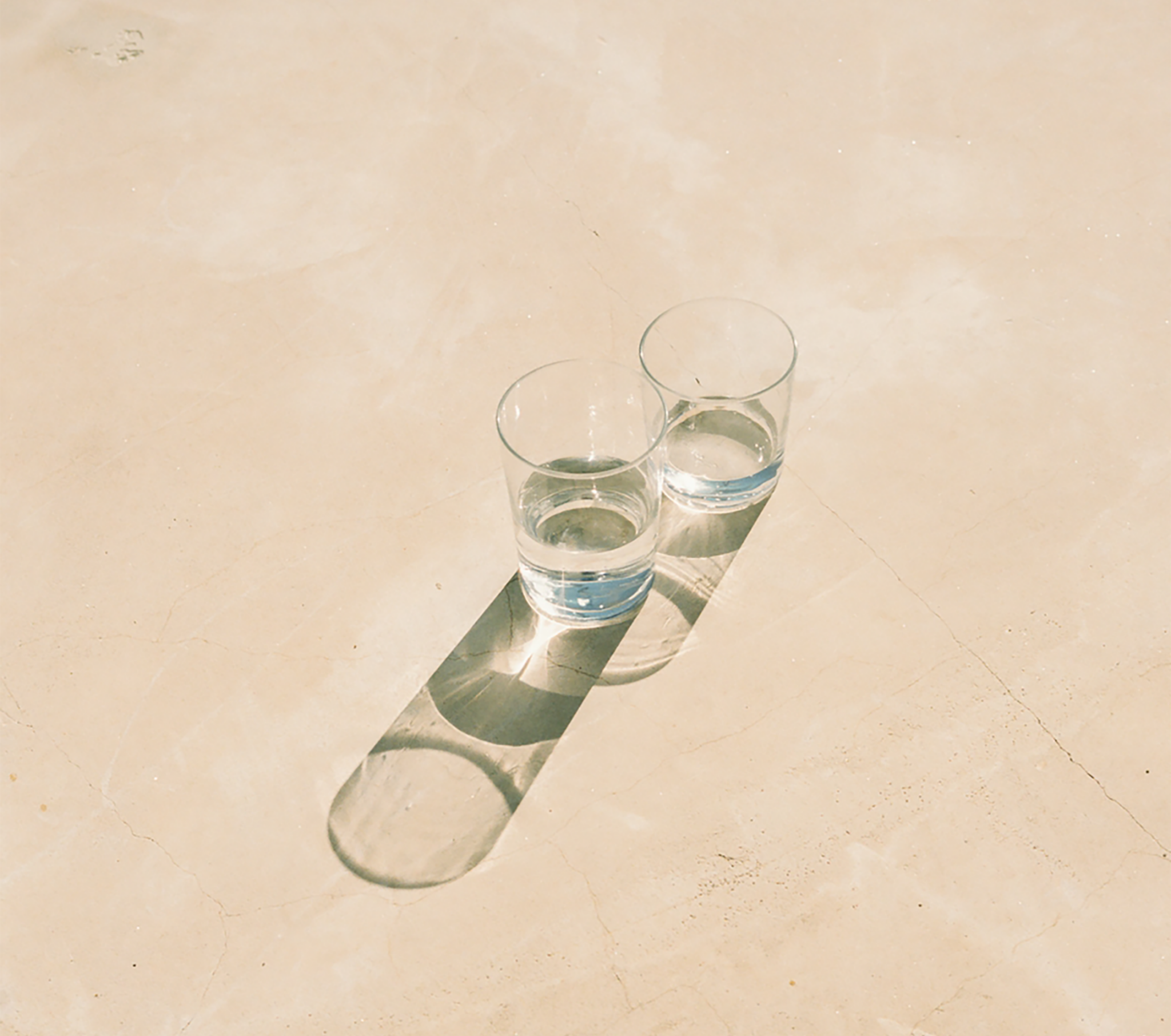 glass of water during a heat wave