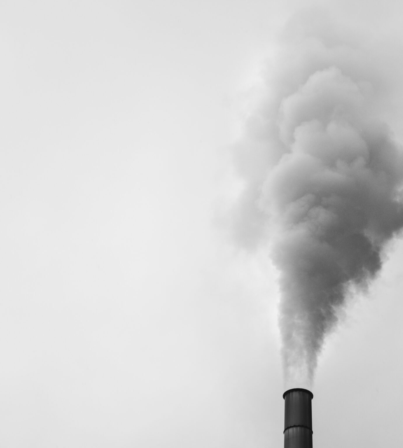 grey smoke stack emissions
