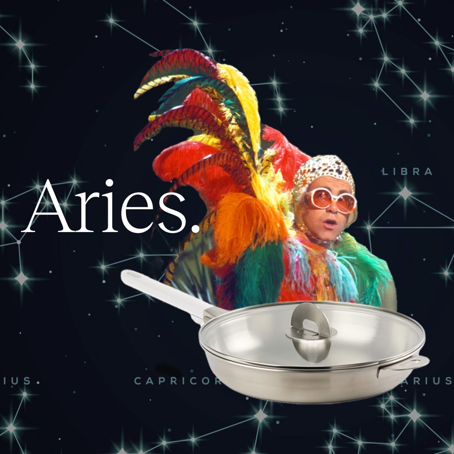 Cookware Horoscope Aries Elton John Stackware frying pan high performance multi-functional cookware